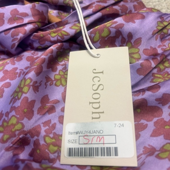 JC Sophie M Liz European NWT Pink and Purple Long Sleeve Sundress with Cowl Neck - Picture 11 of 16